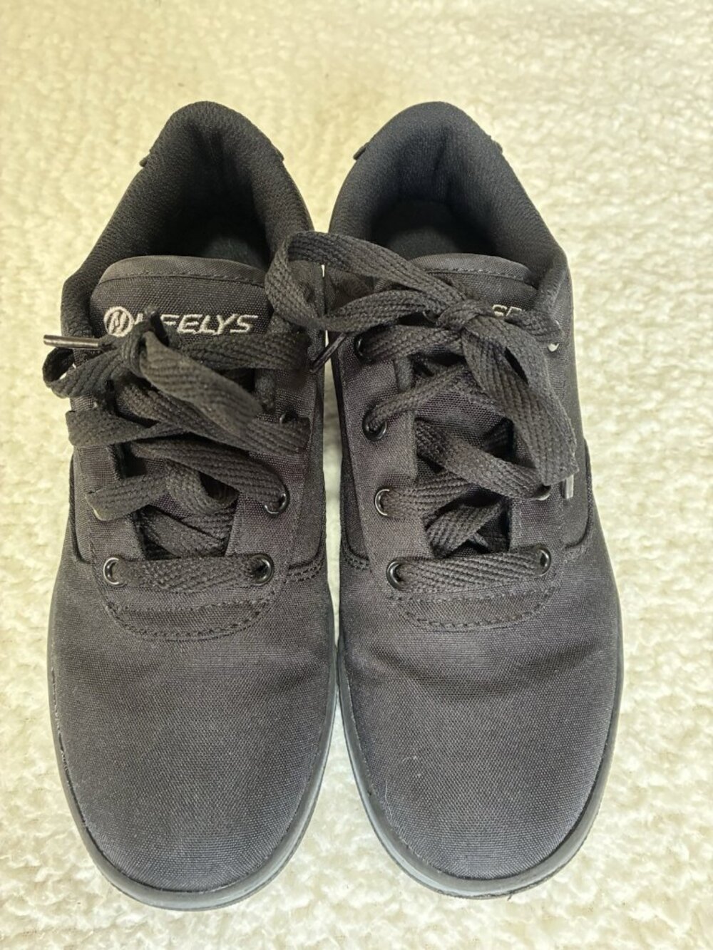 Heeley Launch 20 HE100753 Black Canvas Skate Shoes Youth 5  Women 6.